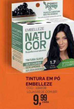 Lojas Rede Tintura Em Pó Embelleze oferta