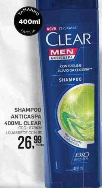 Lojas Rede Shampoo Anticaspa Clear oferta