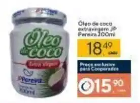 Coop Oleo de coco Extravirgem JP Perera 200ml oferta