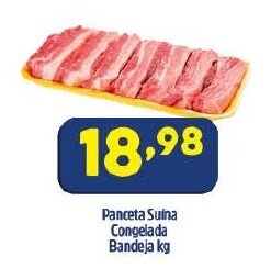 Arena Atacado Panceta Suina Congelada Bandeja 1kg oferta
