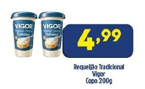 Arena Atacado Requeijao Tradicional Vigor Copo 200g oferta