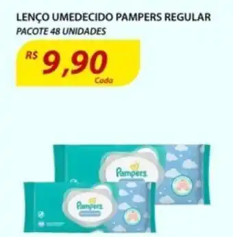 Assaí Atacadista Lenco Umedecido Pampers Regular 48 unidades oferta
