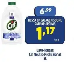 Arena Atacado Lava Loucas Cif Neutro Profisional 3L oferta