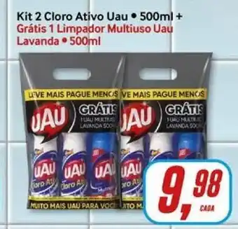 Rede Supermarket Kit 2 Cloro Ativo Uau 500ml oferta