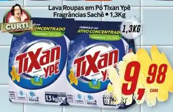 Rede Supermarket Lava roupas em po Tixan Ype Fragrancias sache 1.3kg oferta