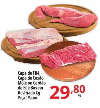Akki Atacadista Capa de File, Capa de Coxao Mole ou Cordao de File Bovino Resf. 1kg oferta
