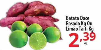 Akki Atacadista Batata Doce Rosada 1kg ou Limao Taiti 1kg oferta