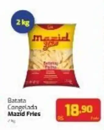 Novo Atacarejo Batata Congelada Mazid Fries 2kg oferta
