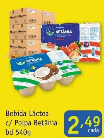 Nordestão Bebida Lactea c/ Polpa Betania bd 540g oferta