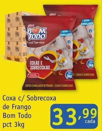 Coxa c/ Sobrecoxa de Frango Bom Todo pct 3kg
