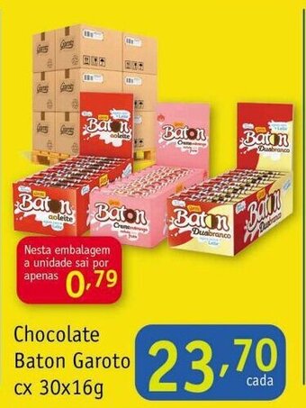 Chocolate Baton Garoto cx 30x16g
