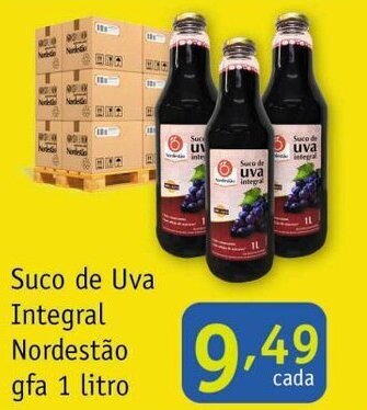 Nordestão Suco de Uva Integral Nordestao gfa 1L oferta