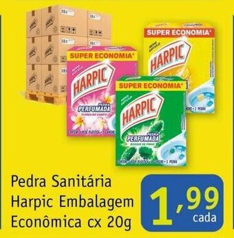 Nordestão Pedra Sanitaria Harpic Embalagem Econimica cx 20g oferta