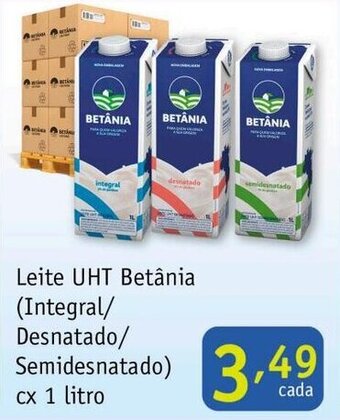 Leite UHT Betania (integral/ Desnatado/ Semidesnatado) cx 1L