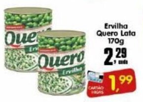 Higa's Supermercado Ervilha Quero Lata 170g oferta