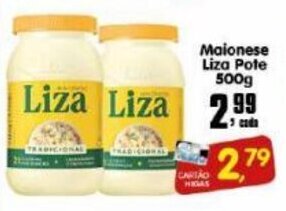 Higa's Supermercado Maionese Liza pote 500g oferta