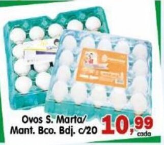 Higa's Supermercado Ovos S. Marta/ Mant. bco. c/20 oferta