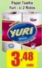 Papel Toalha Yuri c/2 rolos