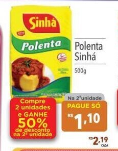 Supermercados Condor Polenta Sinha 500g oferta