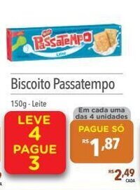 Supermercados Condor Biscoito Passatempo 150g oferta