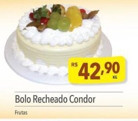 Supermercados Condor Bolo recheado Condor oferta