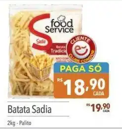 Supermercados Condor Batata Sadia 2kg oferta