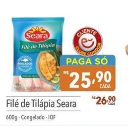 Supermercados Condor File de Tilapia Seara 600g oferta