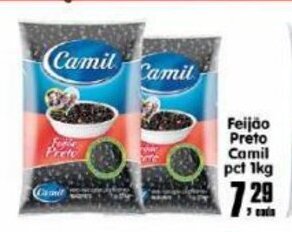 Higa's Supermercado Feijao Preto Camil pct 1kg oferta