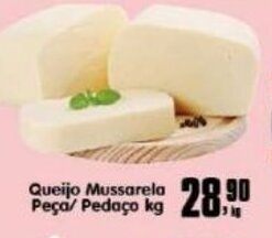Higa's Supermercado Queijo Mussarela peca ou pedaco 1kg oferta