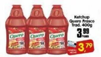 Higa's Supermercado Ketchup Quero frasco Trad. 400g oferta