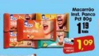 Higa's Supermercado Macarrao Inst. Panco pct 80g oferta