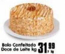 Higa's Supermercado Bolo Confeitado Doce De Leite 1kg oferta