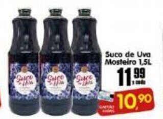 Higa's Supermercado Suco de Uva Mosteiro 1.5L oferta
