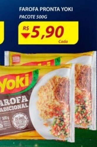 Assaí Atacadista Farofa Pronta Yoki 500g oferta