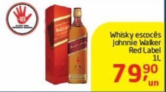 Tenda Atacado Whisky escocês johnnie walker 1l oferta