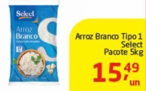 Tenda Atacado Arroz branco select 5kg oferta