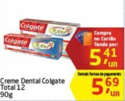 Tenda Atacado Creme dental colgate total 12 oferta