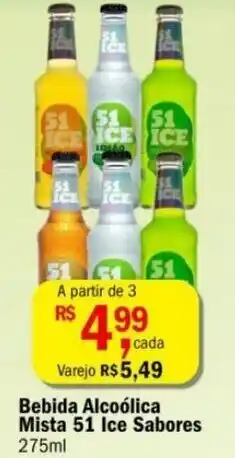 Ultrabox Bebida Alcoolica Mista 51 Ice Sabores 275ml oferta