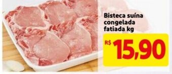 Mercado Extra Bisteca Suina congelada fatiada 1kg oferta