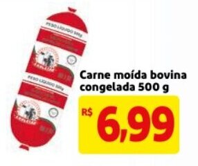 Mercado Extra Carne moida bovina congelada 500g oferta