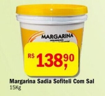 Ultrabox Margarina Sadia Sofiteli com sal 15kg oferta