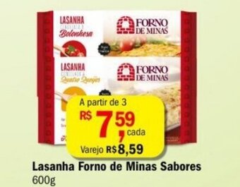 Ultrabox Lasanha Forno de Minas Sabores 600g oferta