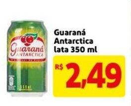 Guarana Antarctica lata 350ml