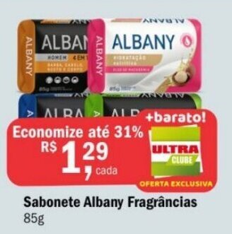 Ultrabox Sabonete Albany Frag 85g oferta