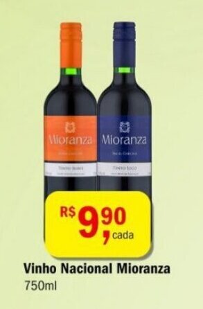 Ultrabox Vinho Nacional Mioranza 750ml oferta