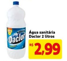 Mercado Extra Agua sanitaria Daclor 2L oferta