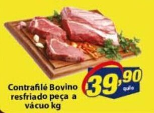 Vencedor Atacadista Contrafile Bovino resfriado peca a vacuo 1kg oferta