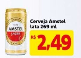 Mercado Extra Cerveja Amstel lata 269ml oferta