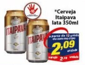 Cerveja Itaipava lata 350ml