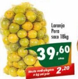 Vencedor Atacadista Laranja Pera saco 18kg oferta